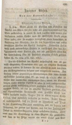 681-690 Von der Kanonicität