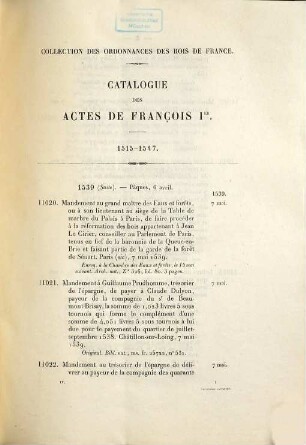 Ordonnances des rois de France, 4