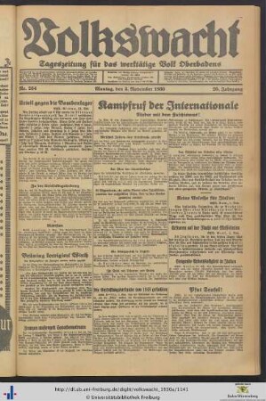 Nr. 254-277 (November 1930)