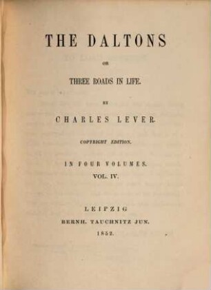 The Daltons or three roads in life, 4