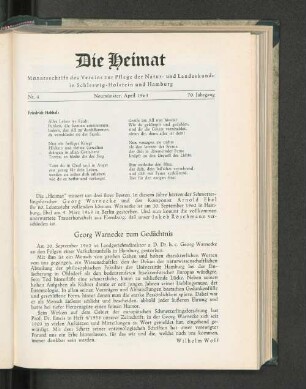 Georg Warnecke zum Gedächtnis
