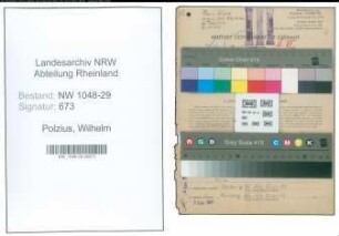 Entnazifizierung Wilhelm Polzius , geb. 01.01.1900 (Beamter)