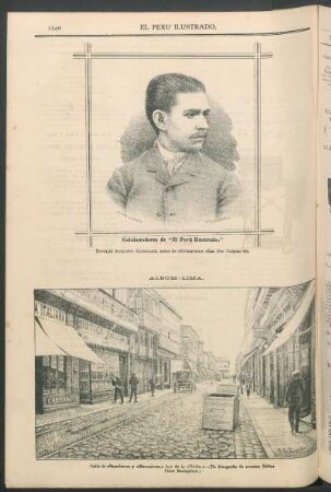 [Retrato de] Nicolás Augusto González. : [Colaborador de "El Perú Ilustrado",] autor de "Primavera", "Las Dos Culpas" etc.