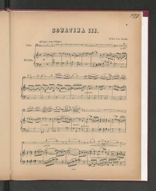 Sonatina III. [Piano.]
