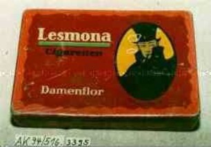 Blechdose für 25 Stück "Lesmona Cigaretten Damenflor"