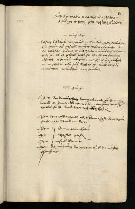 Sommerhalbjahr 1535. Rektorat Balthasar Käuffelin