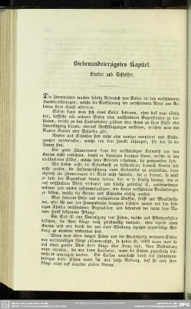 Siebenundvierzigstes Kapitel. Knoten und Schleifen