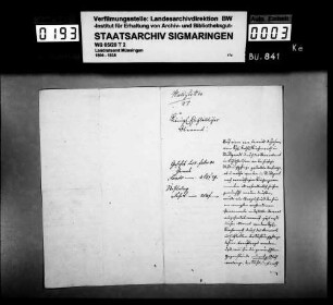 Erbauung eines Pfarrhauses in Huldstetten