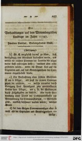 Zweiten Bandes, Siebenzehntes Stuek.