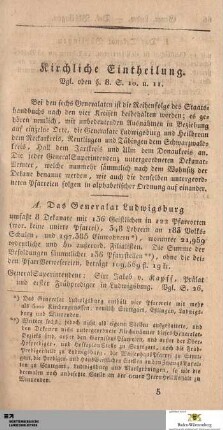 Kirchliche Eintheilung