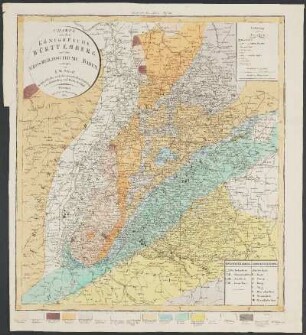 Charte von dem Königreiche Württemberg und dem Grosherzogthume Baden