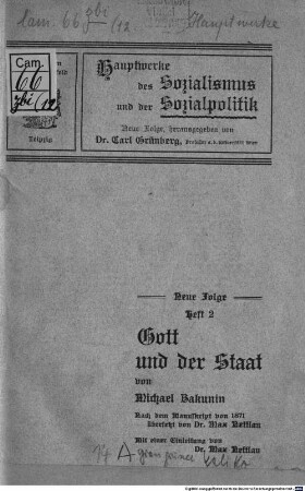 Gott und der Staat