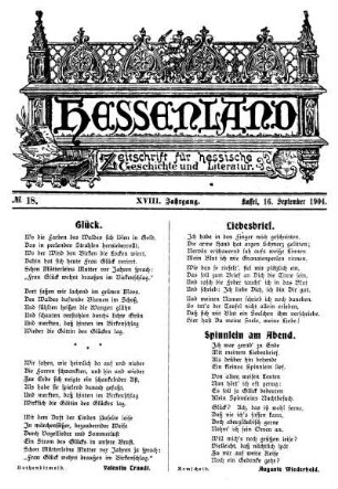 No. 18, 16. September 1904