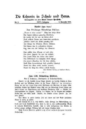 Bleibt ihm treu! : zum 150jährigen Geburtstage Schillers