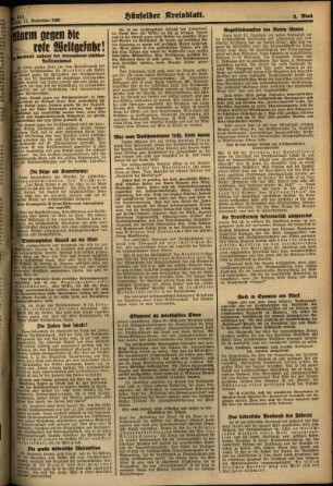 Zweite Ausgabe vom Freitag, den 11. September 1936.