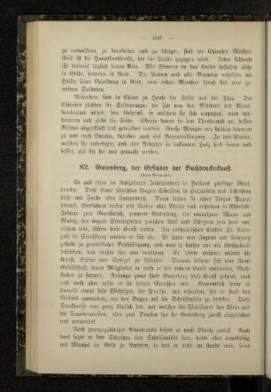 82. Gutenberg, der Erfinder der Buchdruckerkunst.