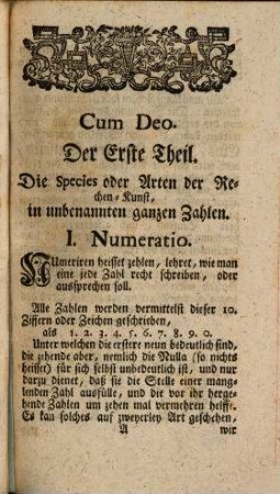 Leichte und gründliche Anleitung zur Rechenkunst in ganzen und gebrochenen Zahlen