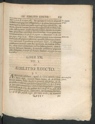 Tit. I. De Aedilitio Edicto