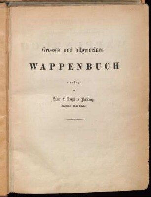 Bd. 5, Abth. 3: Zweitausend bürgerliche Wappen