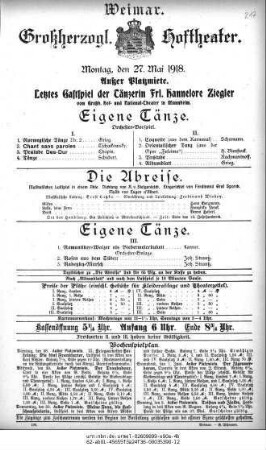 Die Abreise
