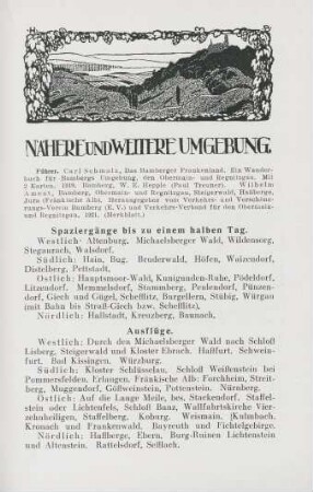 Nähere und weitere Umgebung