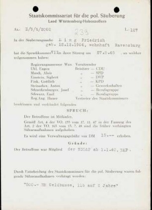 Ling, Friedrich