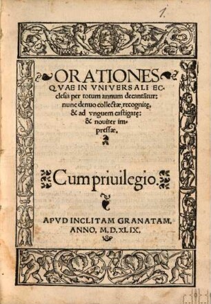 Orationes, quae in universali ecclesia per totum annum decantantur