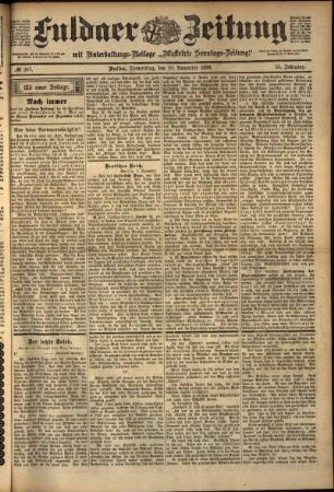 Ausgabe vom Donnerstag, den 10. November 1898.