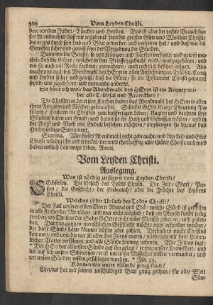 Vom Leyden Christi. Auslegung