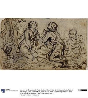 Titelblattentwurf: Die unbefleckte Empfängnis Mariä, flankiert von Heiligen, unten Adam und Eva