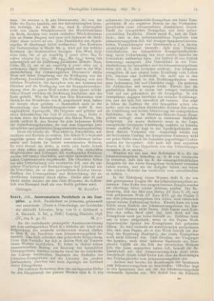 73-76 [Rezension] Resch, Alfr., Aussercanonische Paralleltexte zu den Evangelien. 4. Heft. Paralleltext zu Johannes, gesammelt und untersucht