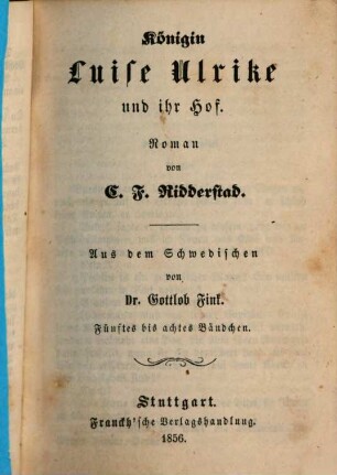 Königin Luise Ulrike und ihr Hof, 5/8 = 2