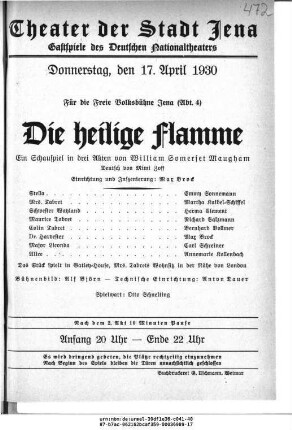 Die heilige Flamme