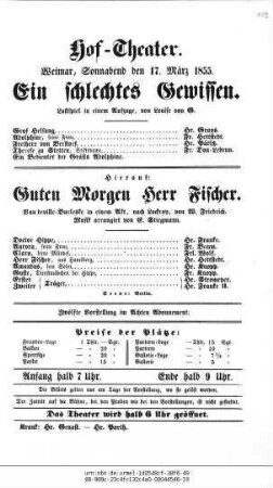 Ein schlechtes Gewissen