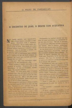 O encontro de João, o bravo com Acquaviva