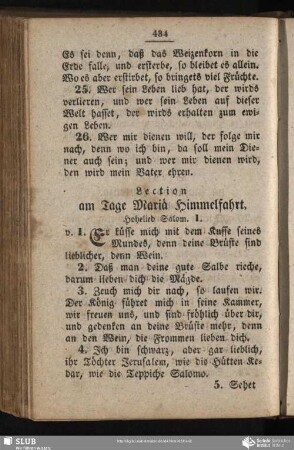[Am Tage Mariä Himmelfahrt]