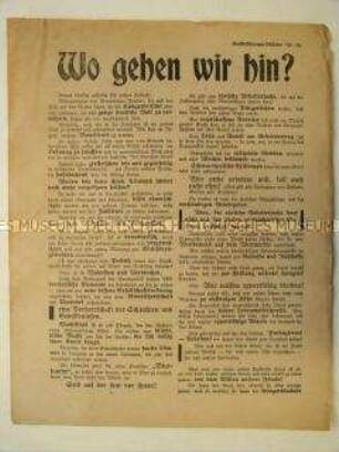 Propagandaflugblatt der Deutschen Erneuerungs-Gemeinde