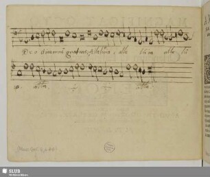 Anonymus: Deo dicamus gratias [enthaltene Handschrift]