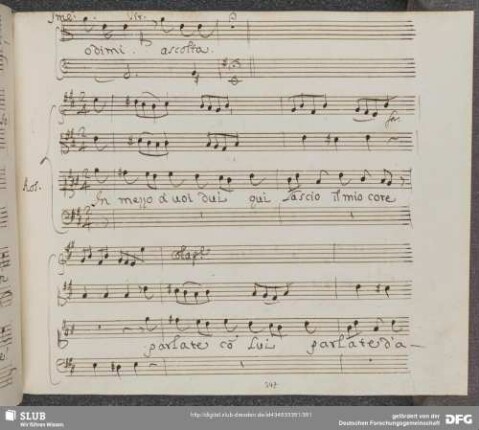 Aria: In mezzo a voi due
