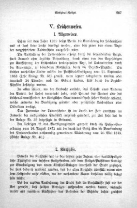 V. Leichenwesen