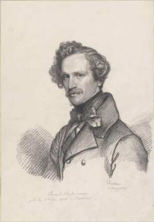 Bildnis Bendemann, Eduard Julius Friedrich (1811-1889), Maler, Medailleur, Hochschullehrer