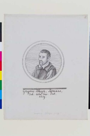 Porträt Gregorio Allegri