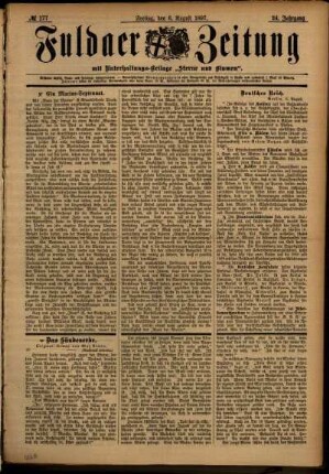 Ausgabe vom Freitag, den 06. August 1897.