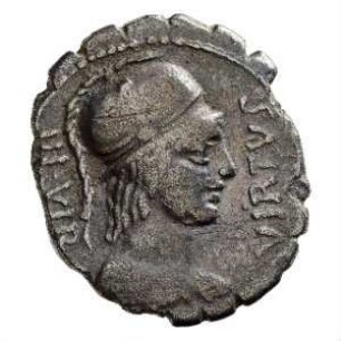 Münze, Denar (serratus), 71 v. Chr.