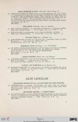 Alte Gemälde (Nr. 147-178)