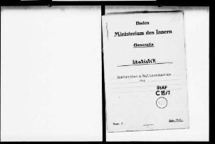 Stellenplan des Statistischen Landesamts