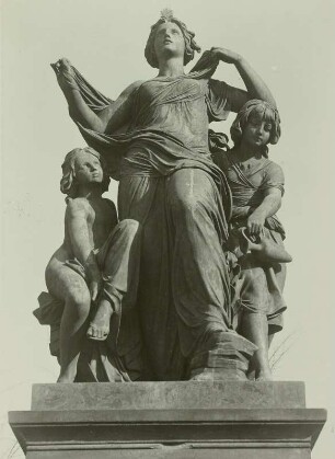 Der Morgen : Dresden. Der Morgen, Skulptur an der Freitreppe vom Schloßplatz zur Brühlschen Terrasse