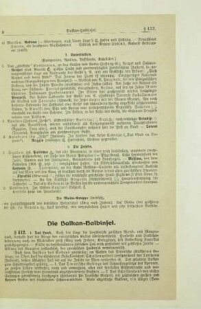 Die Balkan-Halbinsel