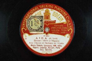 Aida : (Sextuor: Gloire à l'Egypte) / (G. Verdi)