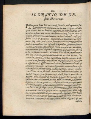 II. Oratio, De Officio liberorum.